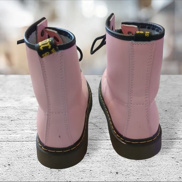 Dr  Martens pink combat boots size 9 - Picture 12 of 15